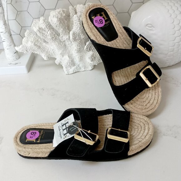 Haute Hippie Shoes - NEW! HAUTE HIPPIE BUCKLE BOHO NIKKI SUEDE SANDAL